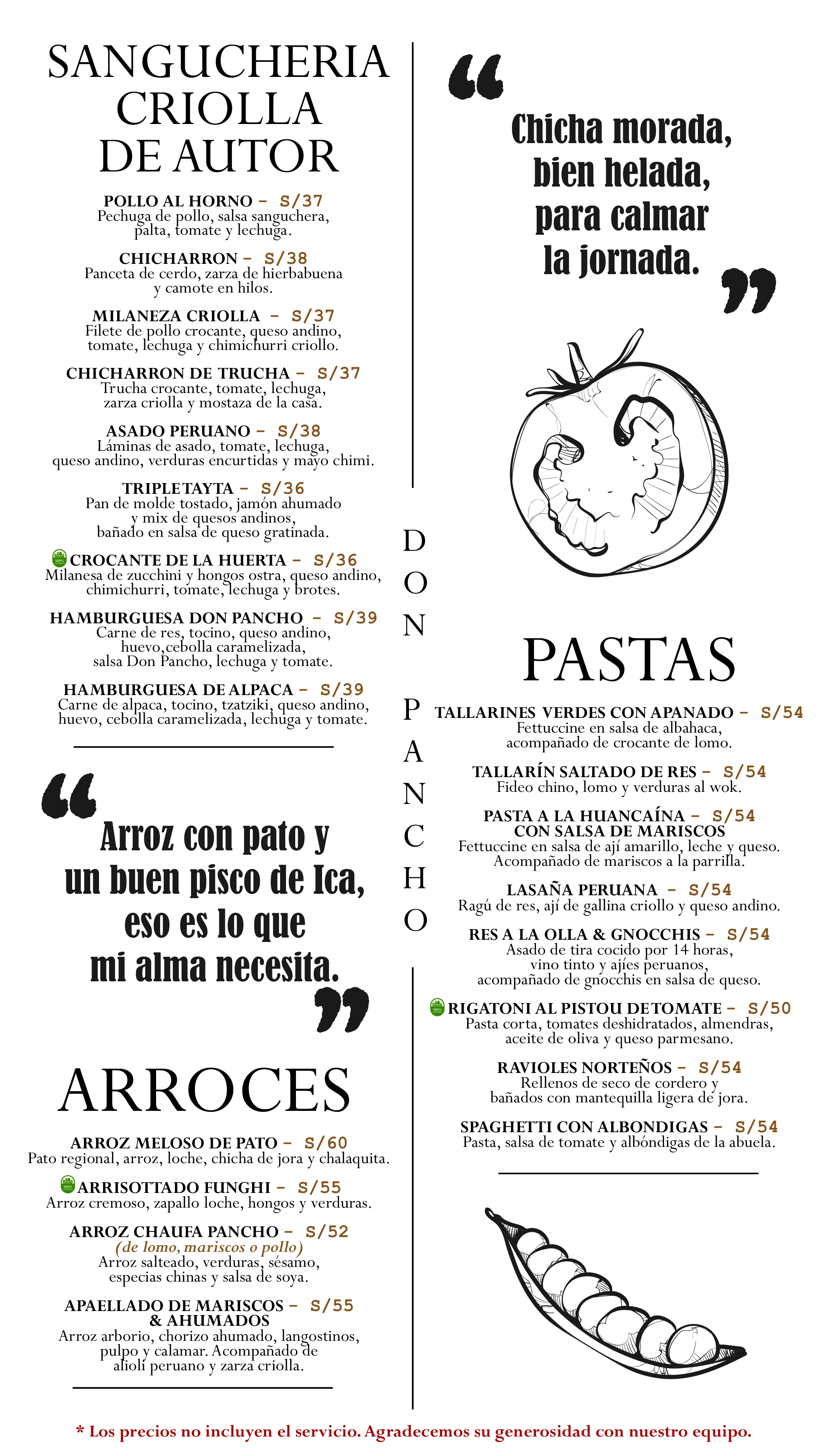 Sangucheria-Arroces & Pastas-Fondos